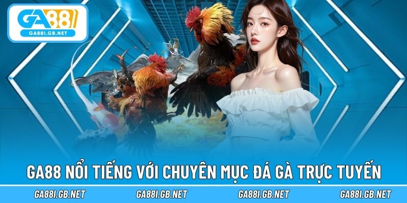GA88 nổi tiếng với chuyên mục đá gà trực tuyến